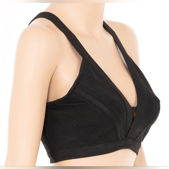 WOW Couture Cross Back Lux Bandage Bralette, Black - - Size Small - Picture 8 of 11